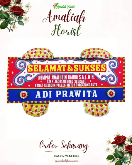 Papan Bunga Ucapan Selamat Tana Lia